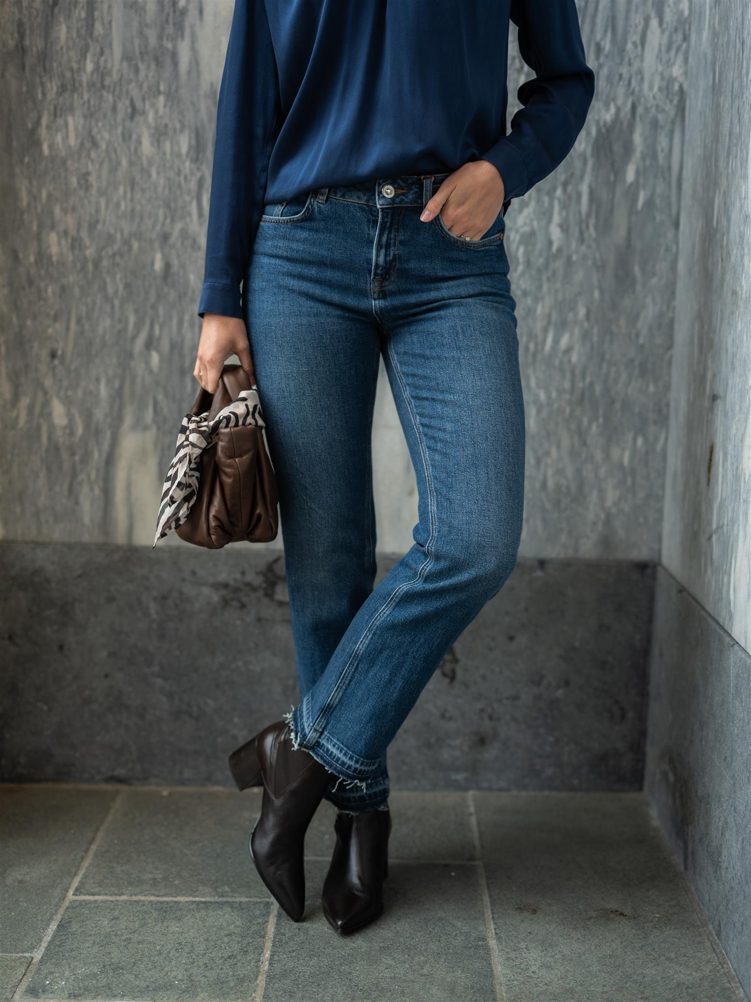 Mmashley Galleon Raw Jeans Blue