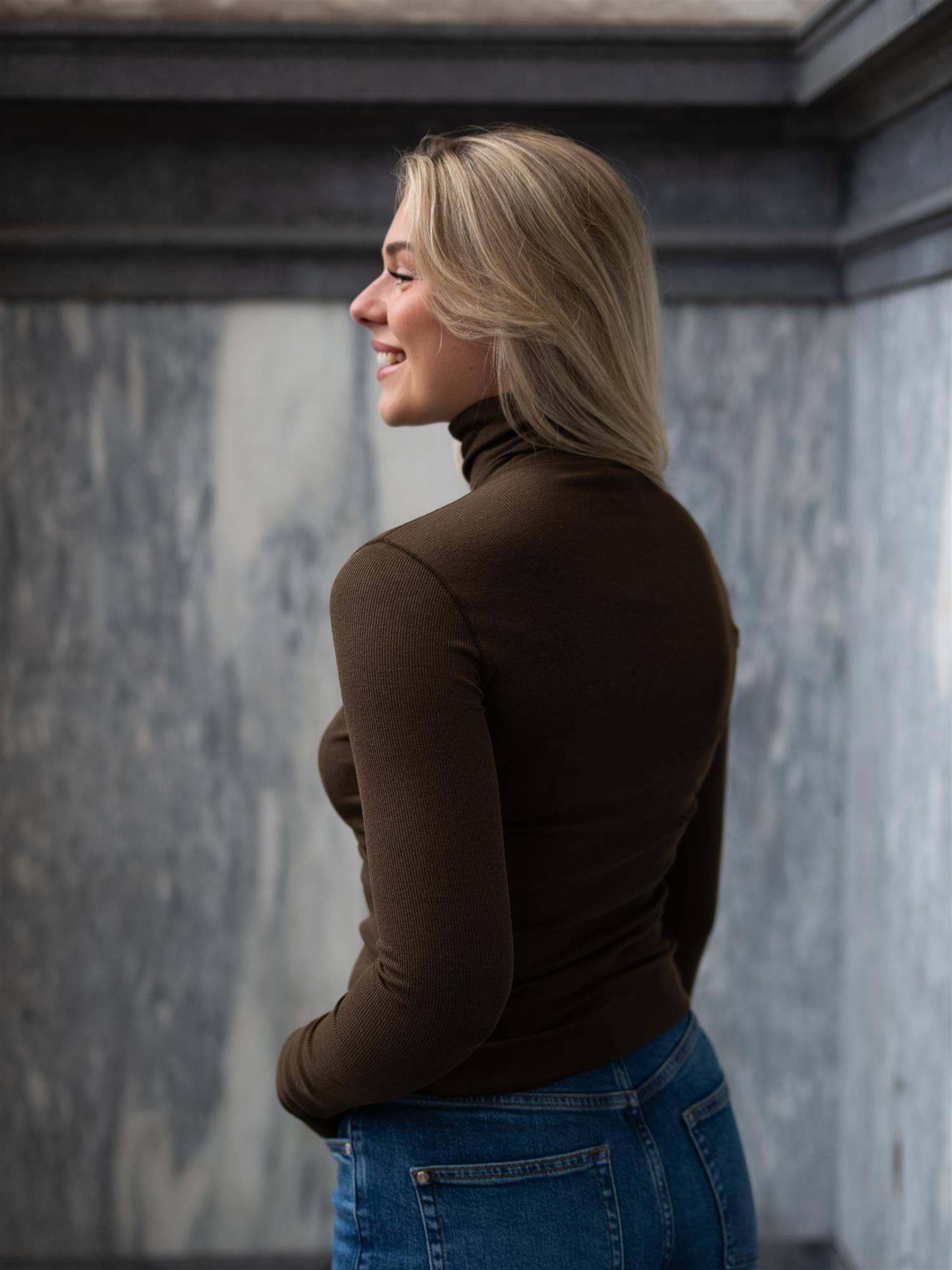 Knit-Pullover Dark Brown
