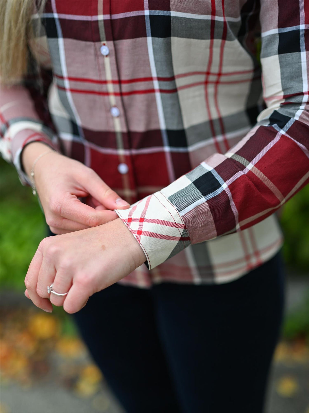 Bredon Shirt Lt Cardinal Tartan