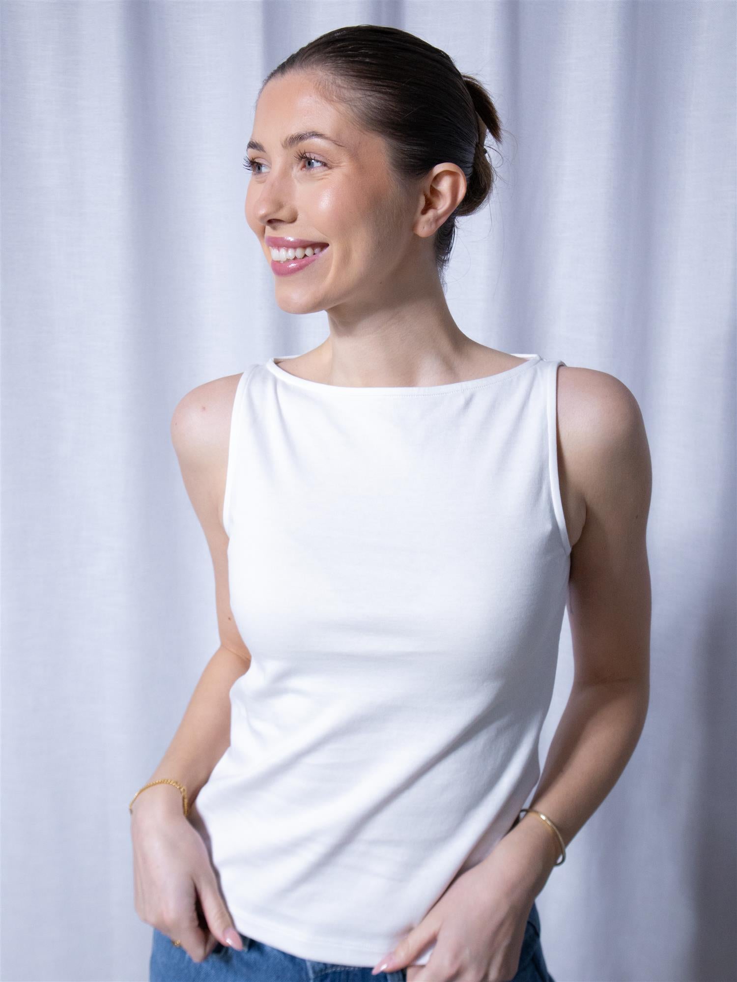 Julie Josephine Beatris Top White