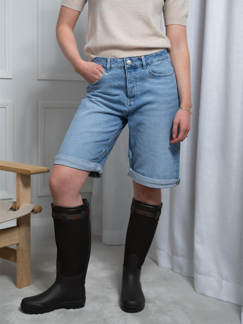 Mos Mosh Mathilde Denim Shorts Light Blue