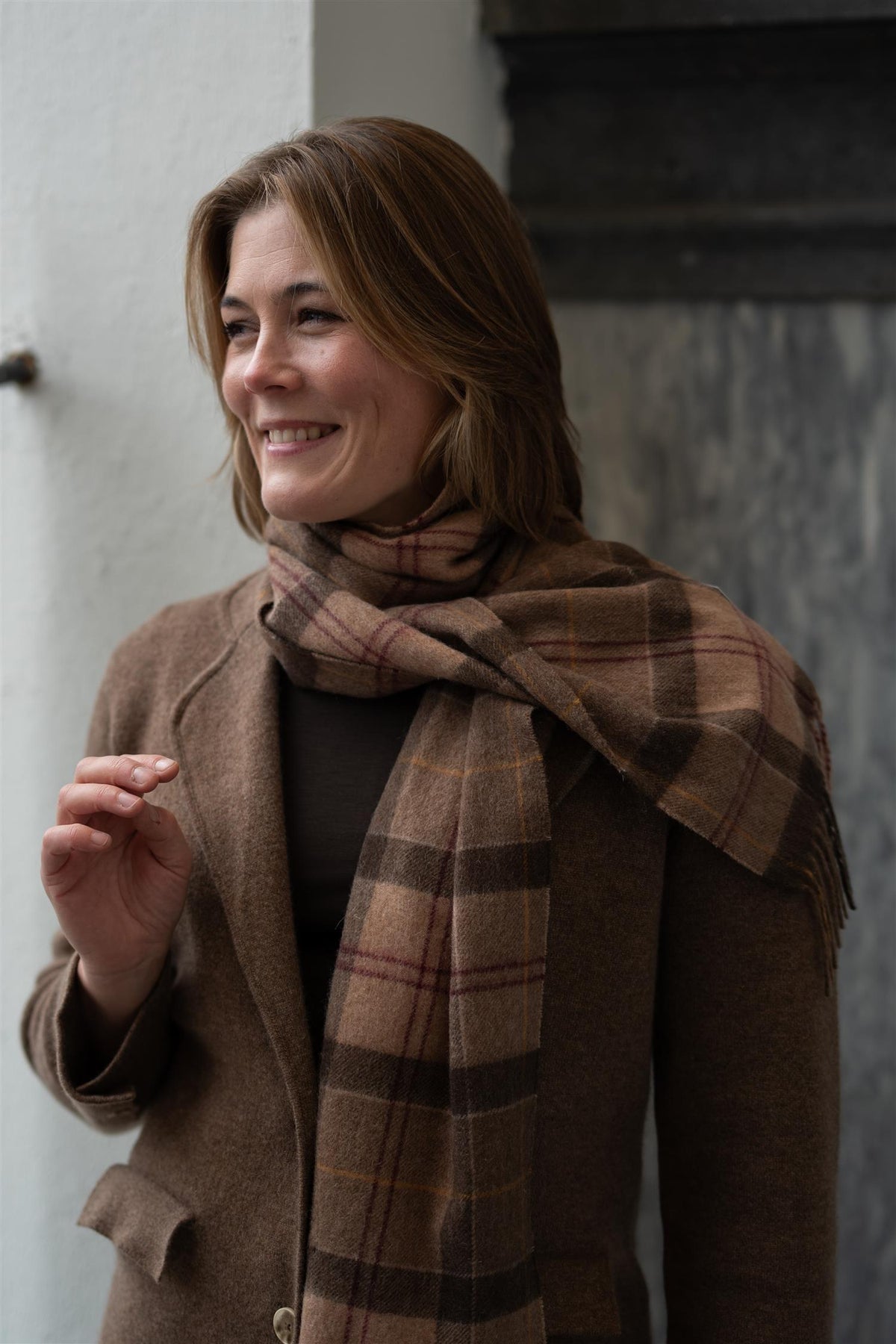 Barbour Scarf Muted Tartan