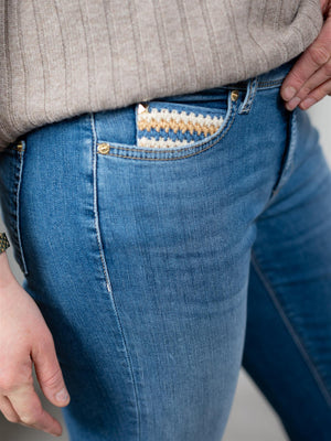 Cambio Piper Short Håkeldetail medium Fringed Hem