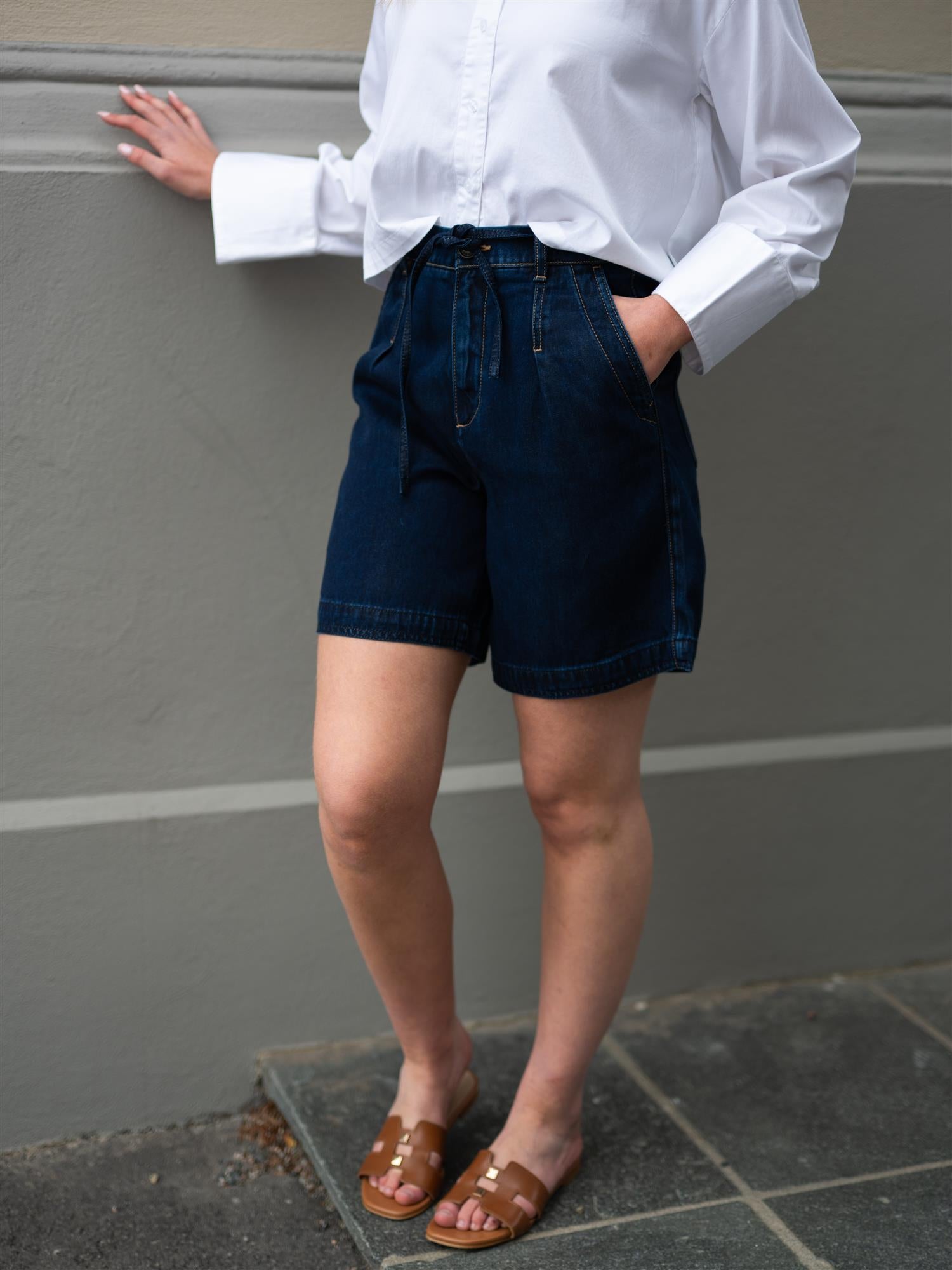 MMLeli Denim Shorts Dark Blue