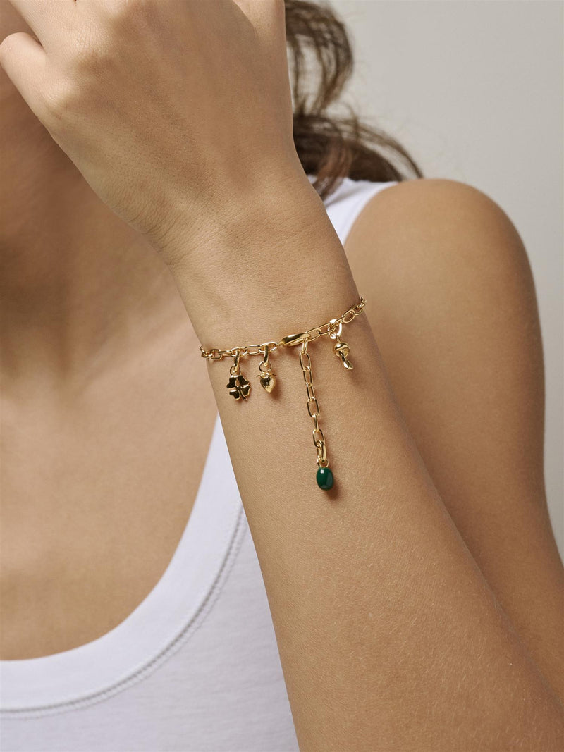Enamel Eleanor Petrol Green Charm