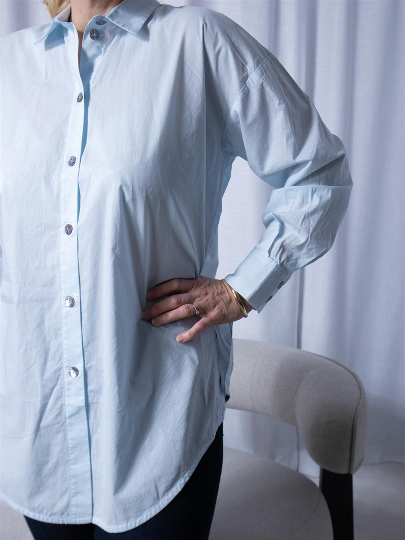 Bitte Kai Rand Core Cotton Shirt Cool Blue