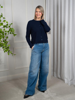 Dear Dharma Clara Cardigan Navy