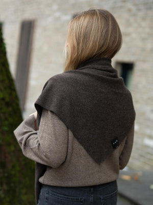 Christian Aks Mira Wool Cash Scarf Espresso