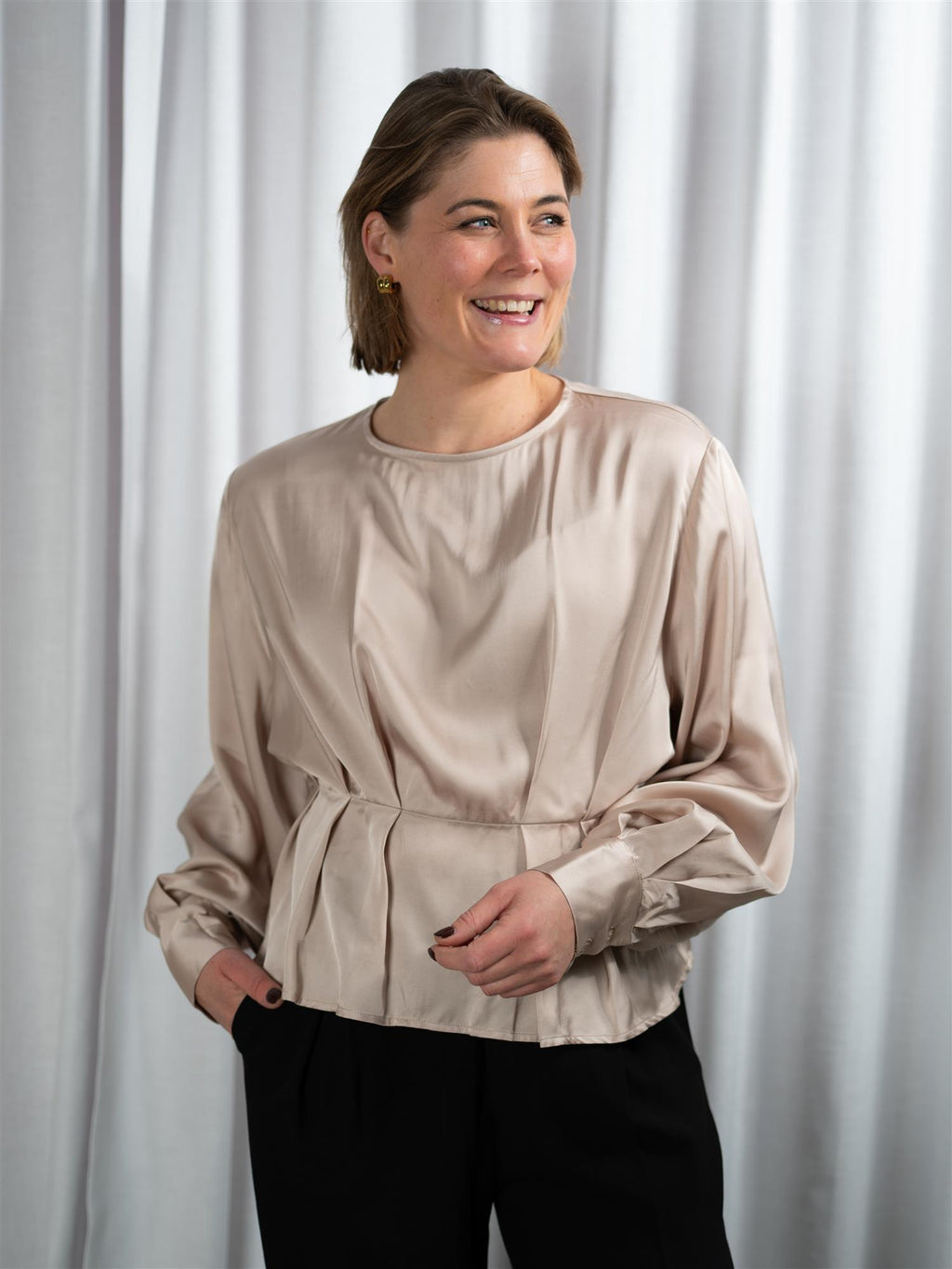 ONE and OTHER Luella Top Pale Blush