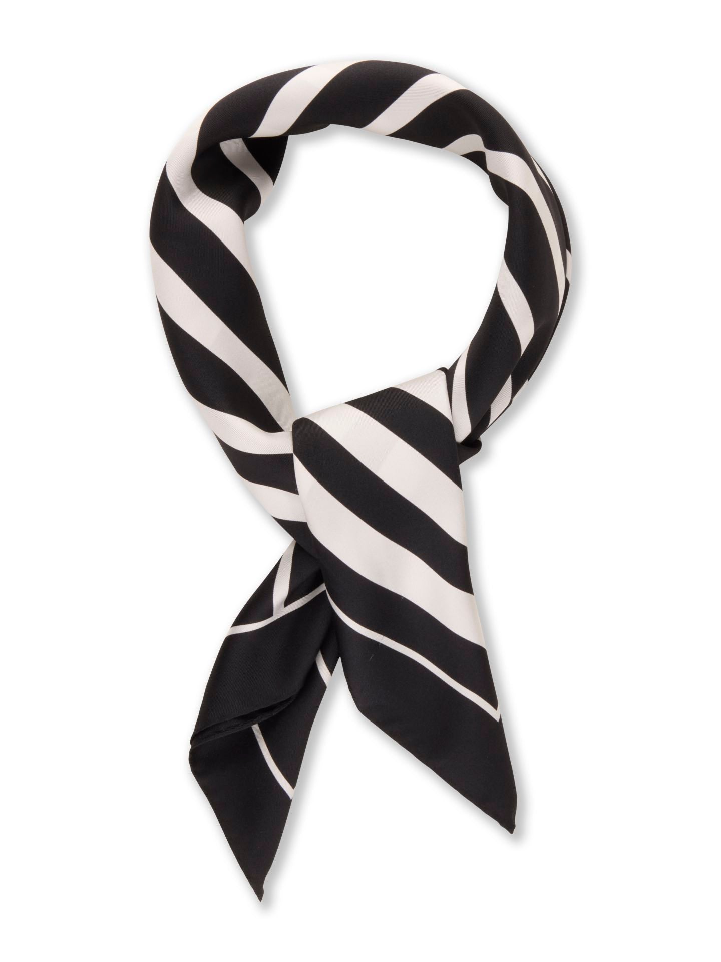 Stenströms Scarf 65cm X 65 cm Black Stripe