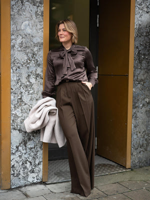 Sand Matt Latia Blouse Bow Brown