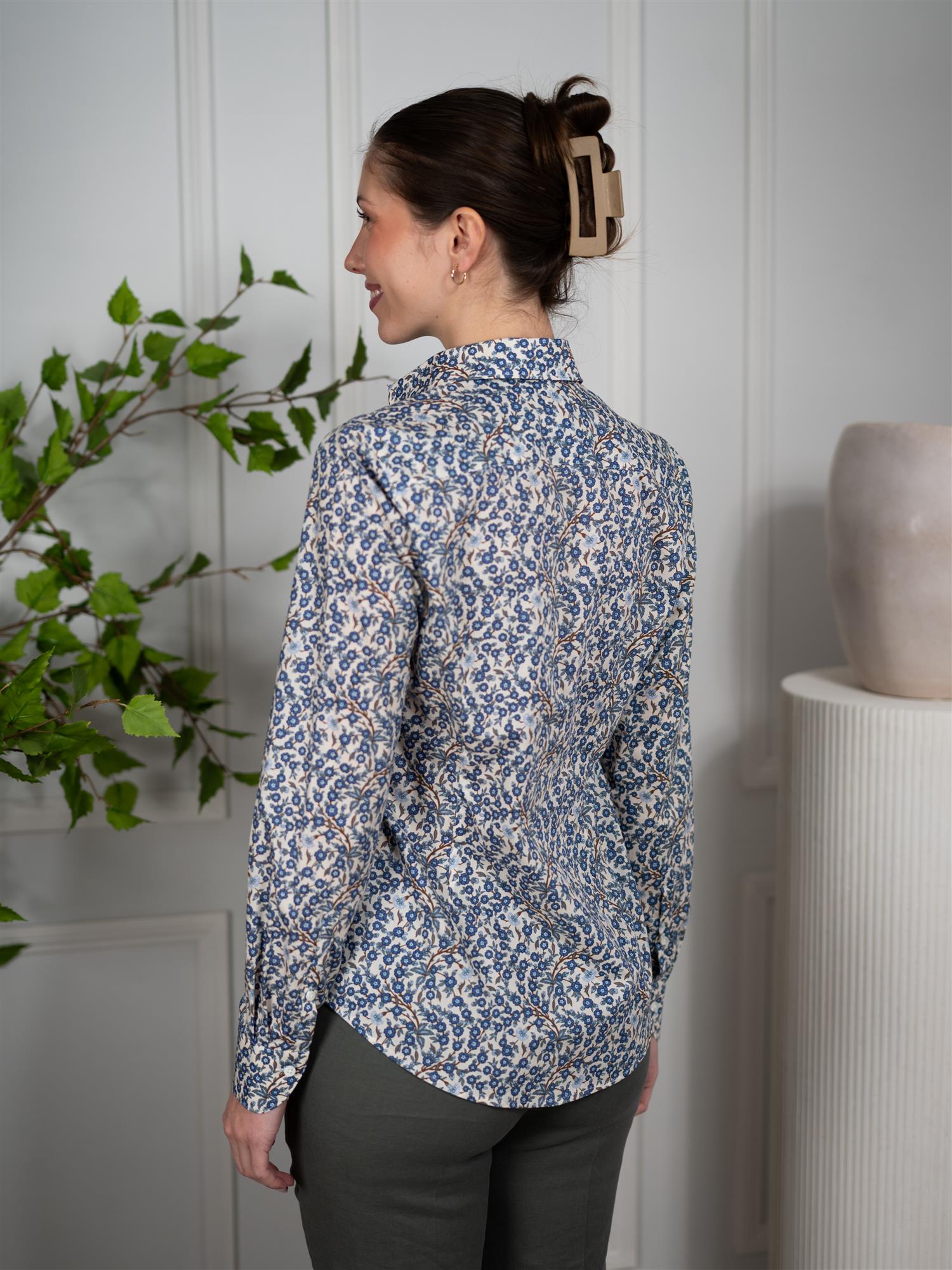 Stenströms Sofie Shirt Blue Pattern