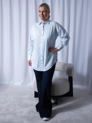 Bitte Kai Rand Core Cotton Shirt Cool Blue