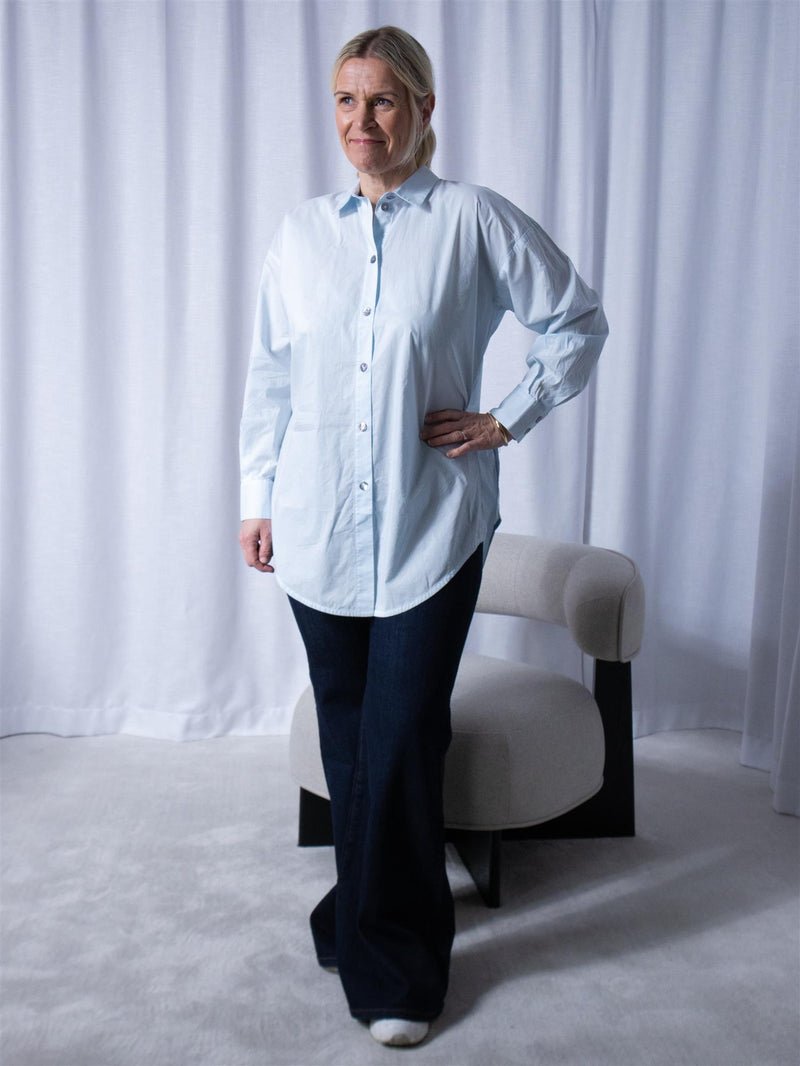 Bitte Kai Rand Core Cotton Shirt Cool Blue