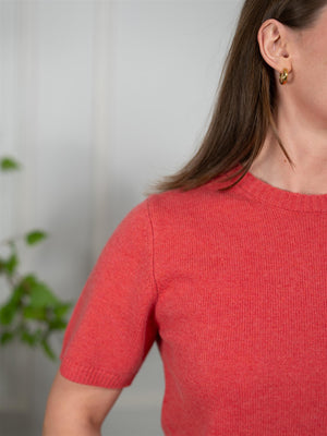 Dear Dharma Linea Tee Coral