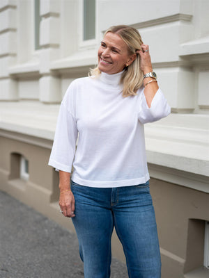 Christian Aks Tia Merino Knit White