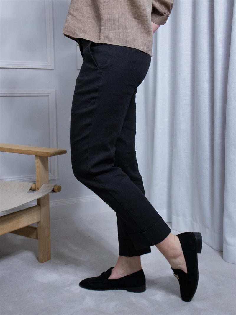 Cambio Krystal Summer Linen Washed Out Black