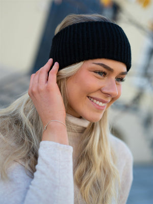 Davida Rib Headband Black