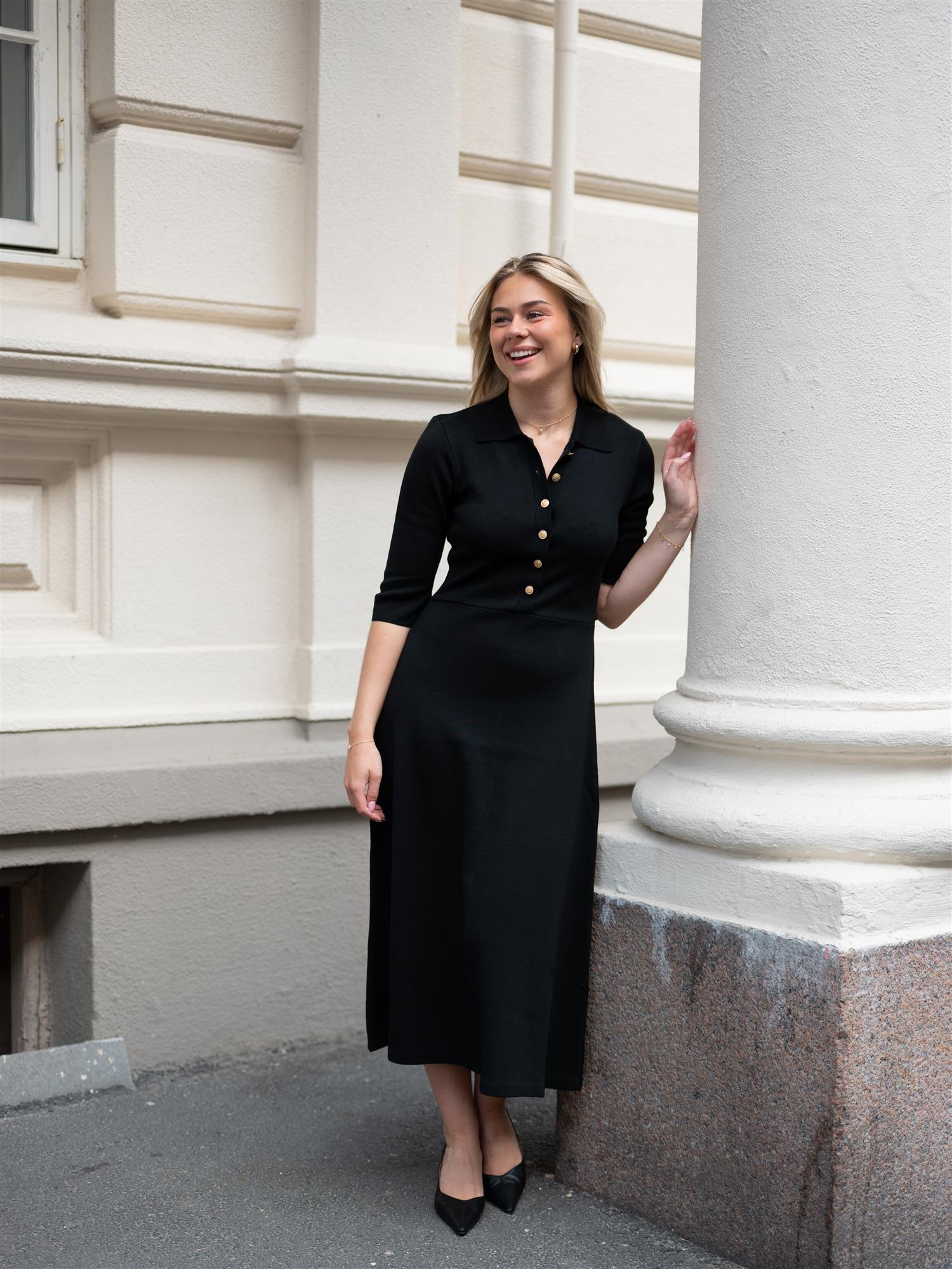Melany Knit Dress Black