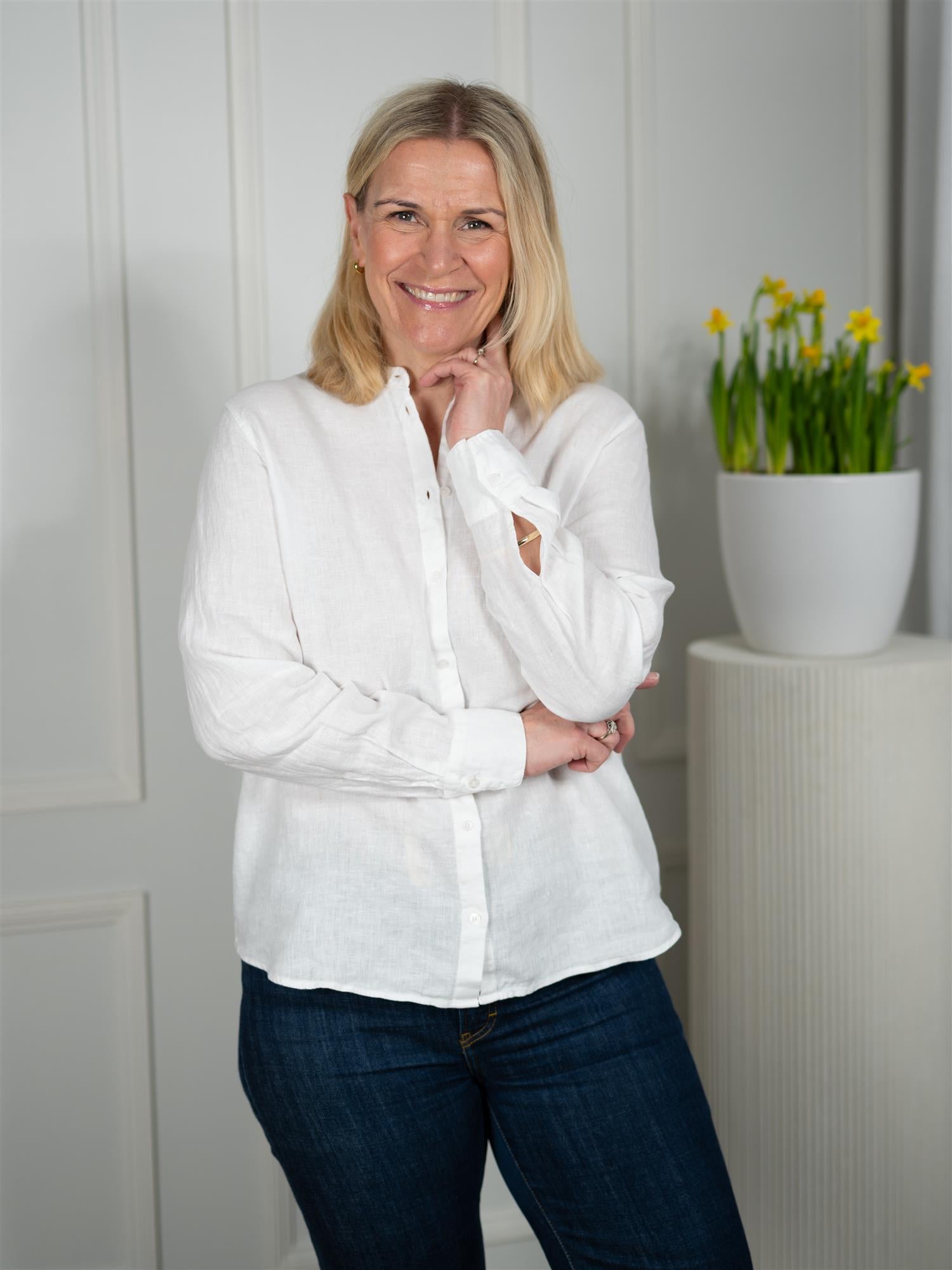 Mmartina Linen Shirt White