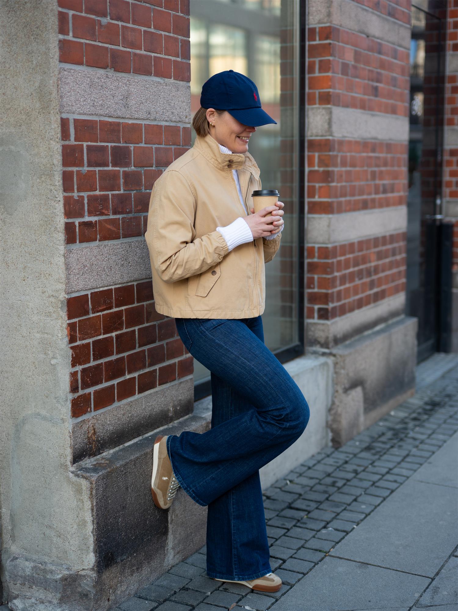 Polo Cotton Canvas Jacket Khaki