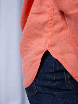Lexington Classic Linen Shirt Coral