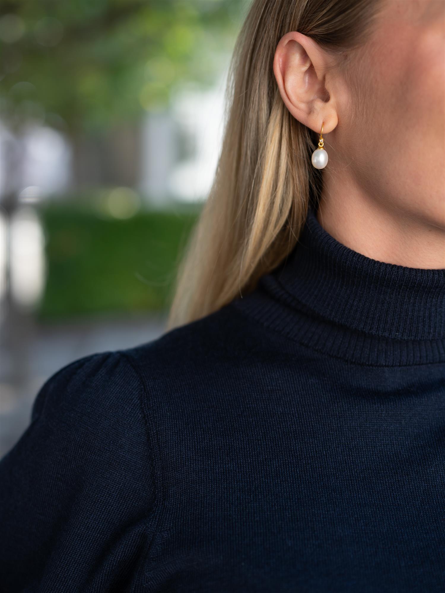 Merino Puff Tee Navy