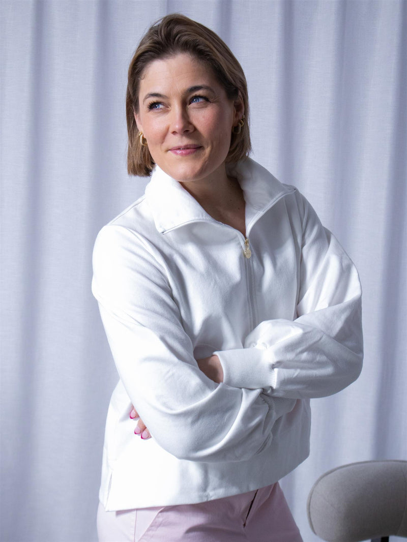Ella&il Georgia Halfzip Bright White