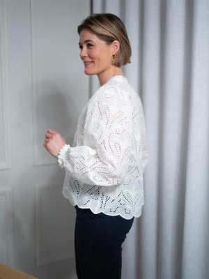 Mos Mosh Tazzin Caza Blouse White