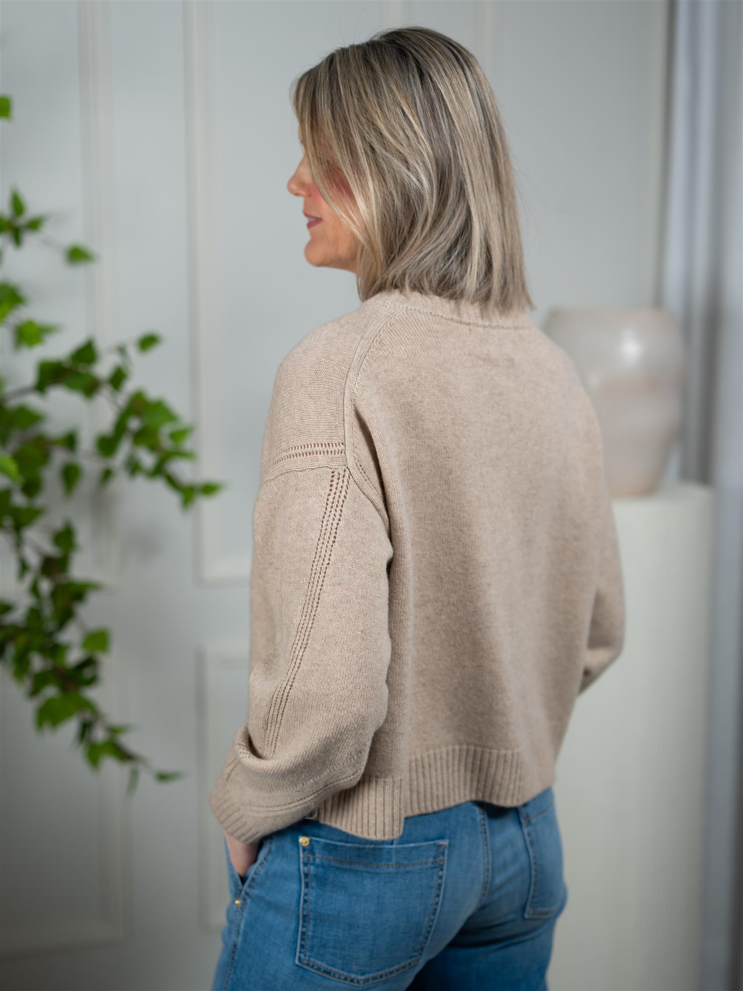Dear Dharma Estas Cardigan Beige Melange