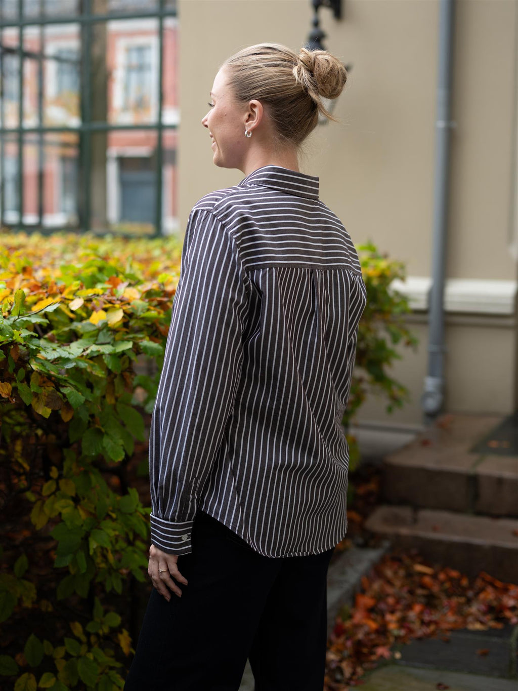 Camilla Pihl Fritilia Shirt Dark Brown Strip