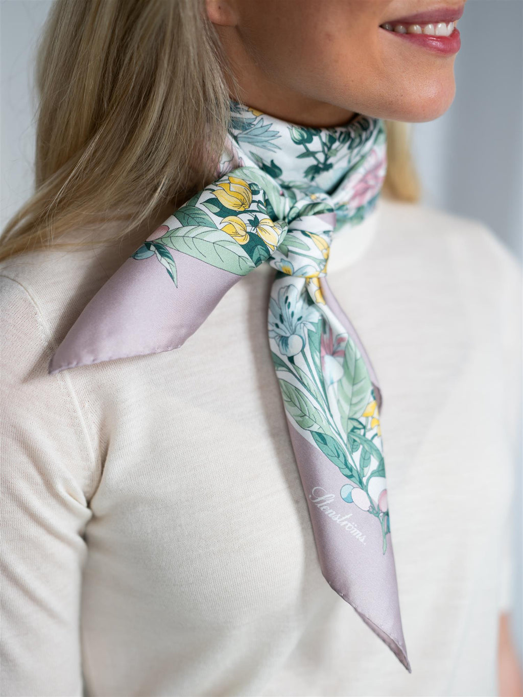 Stenströms Scarf Beige Pattern
