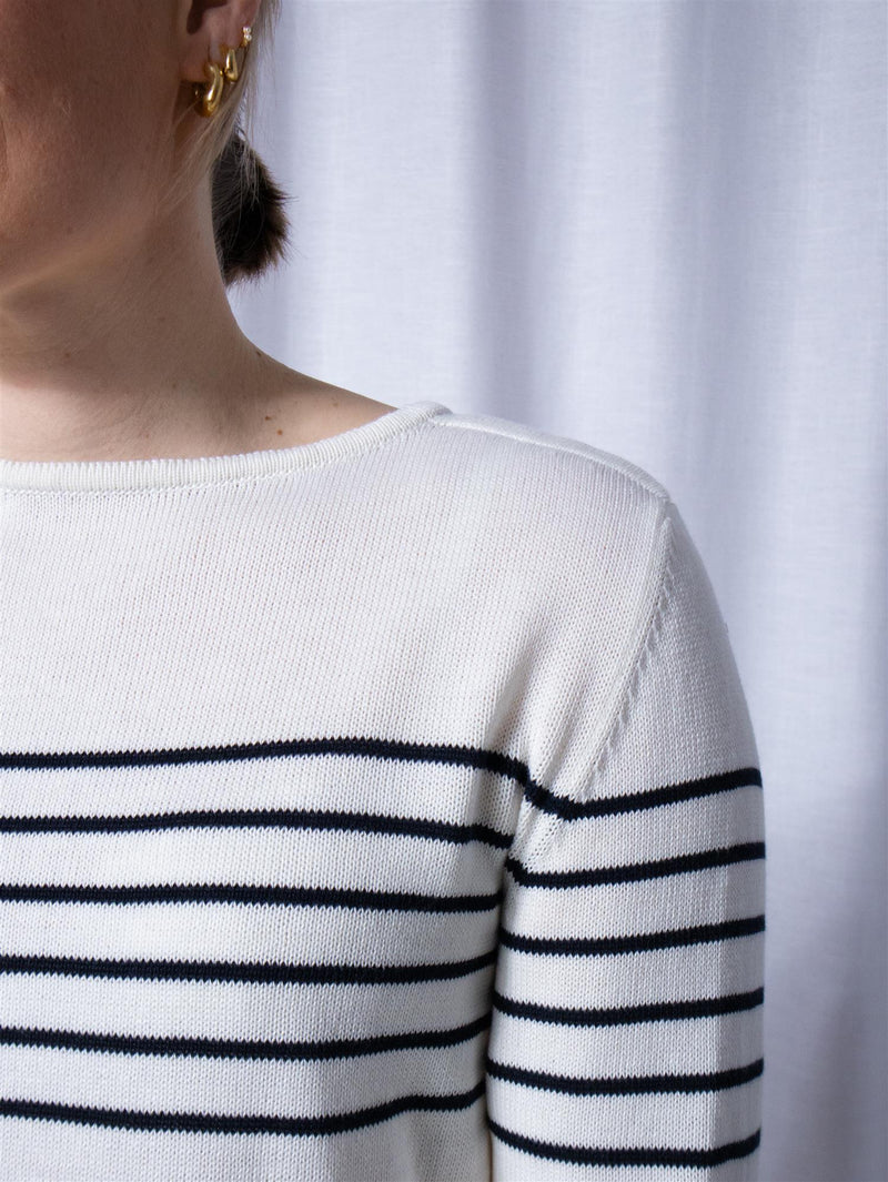 Busnel Carrie Sweater Ecru/Marine
