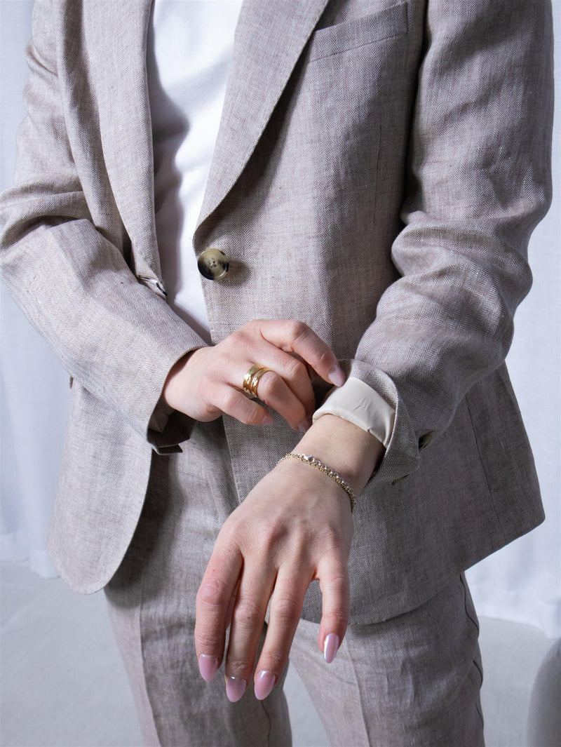 Sand Ginette Pointy Blazer Beige