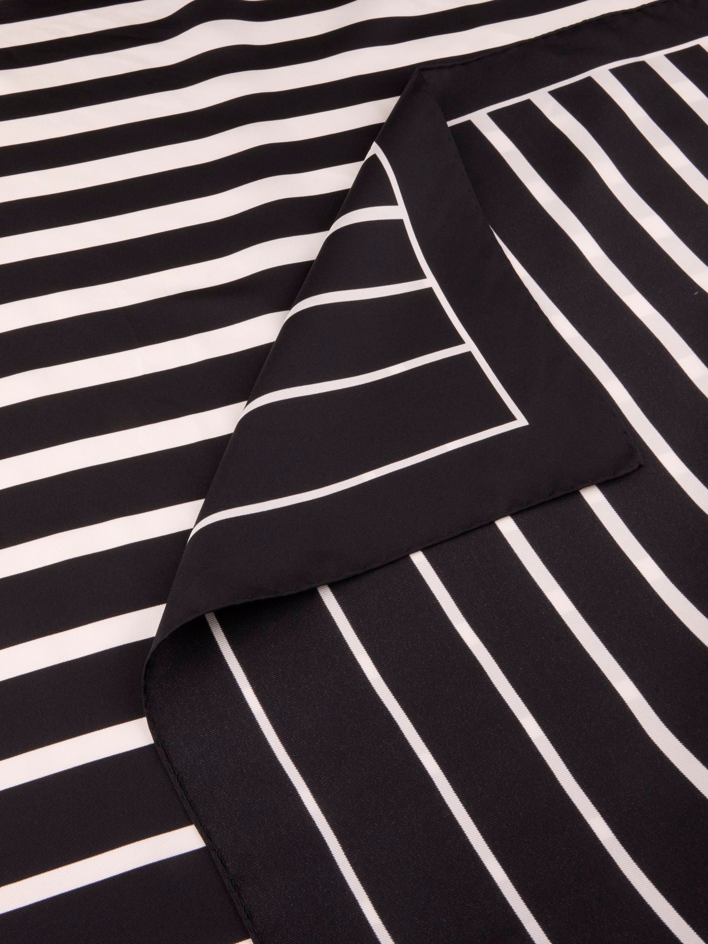 Stenströms Scarf 65cm X 65 cm Black Stripe
