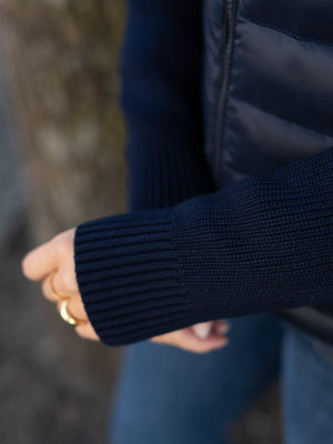 Colmar Hooded Jacket With Knitted Sleeves