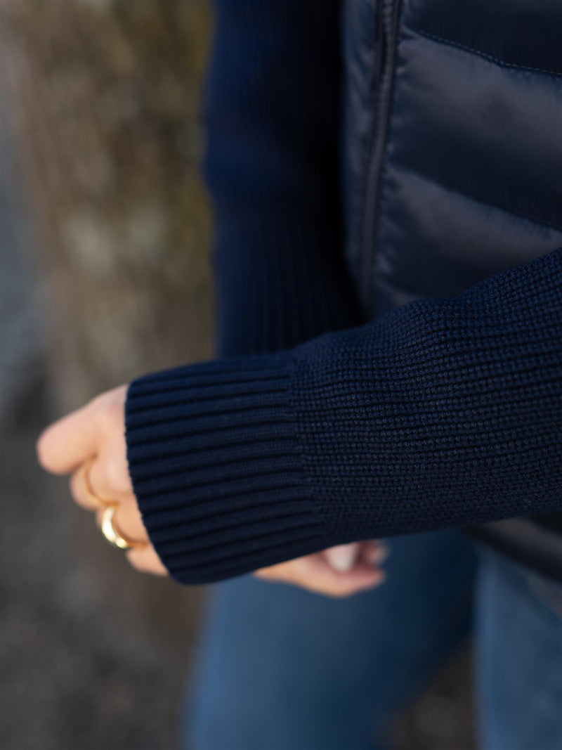 Colmar Hooded Jacket With Knitted Sleeves