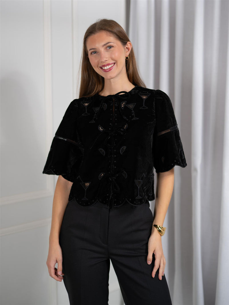 Fabienne Chapot Roarie Top Black