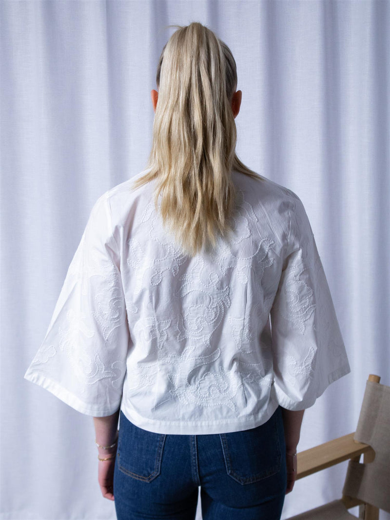 Ella&il Lotte Embroidery Blouse White