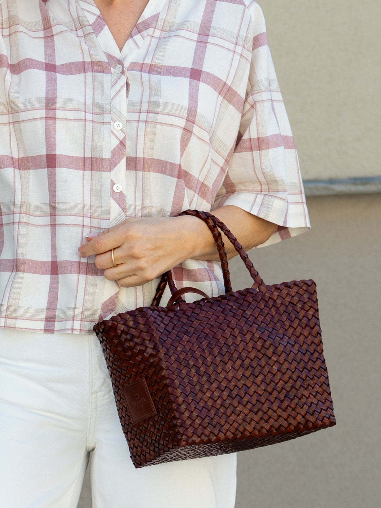 MMAssia Check Shirt Cowhide
