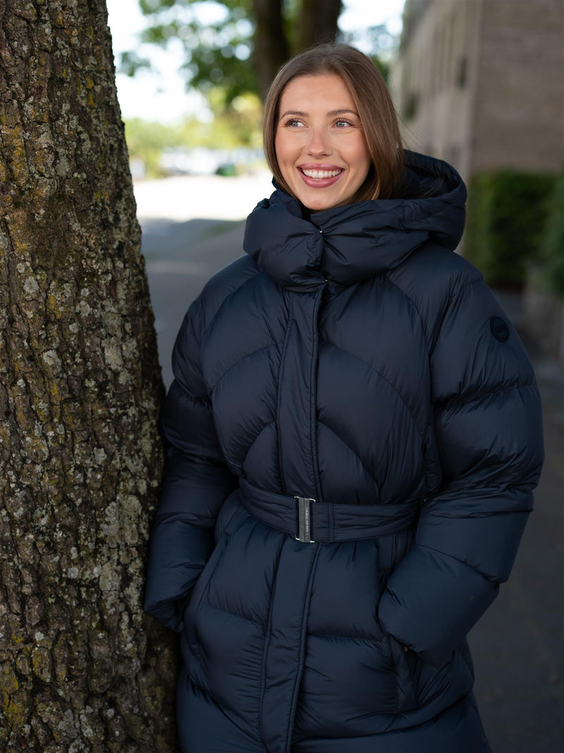 Colmar Long Quilted Jacket With Hood