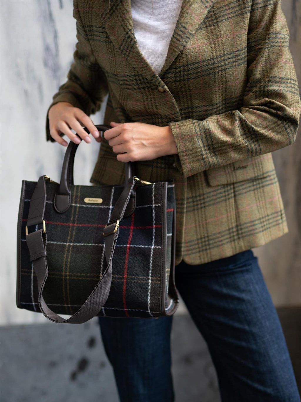 Barbour Barrhill Tartan Tote Bag