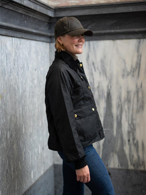 Barbour Cropped Beadnell Wax Jacket