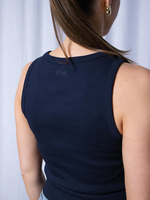 Camilla Pihl Pia Rib Singlet Navy
