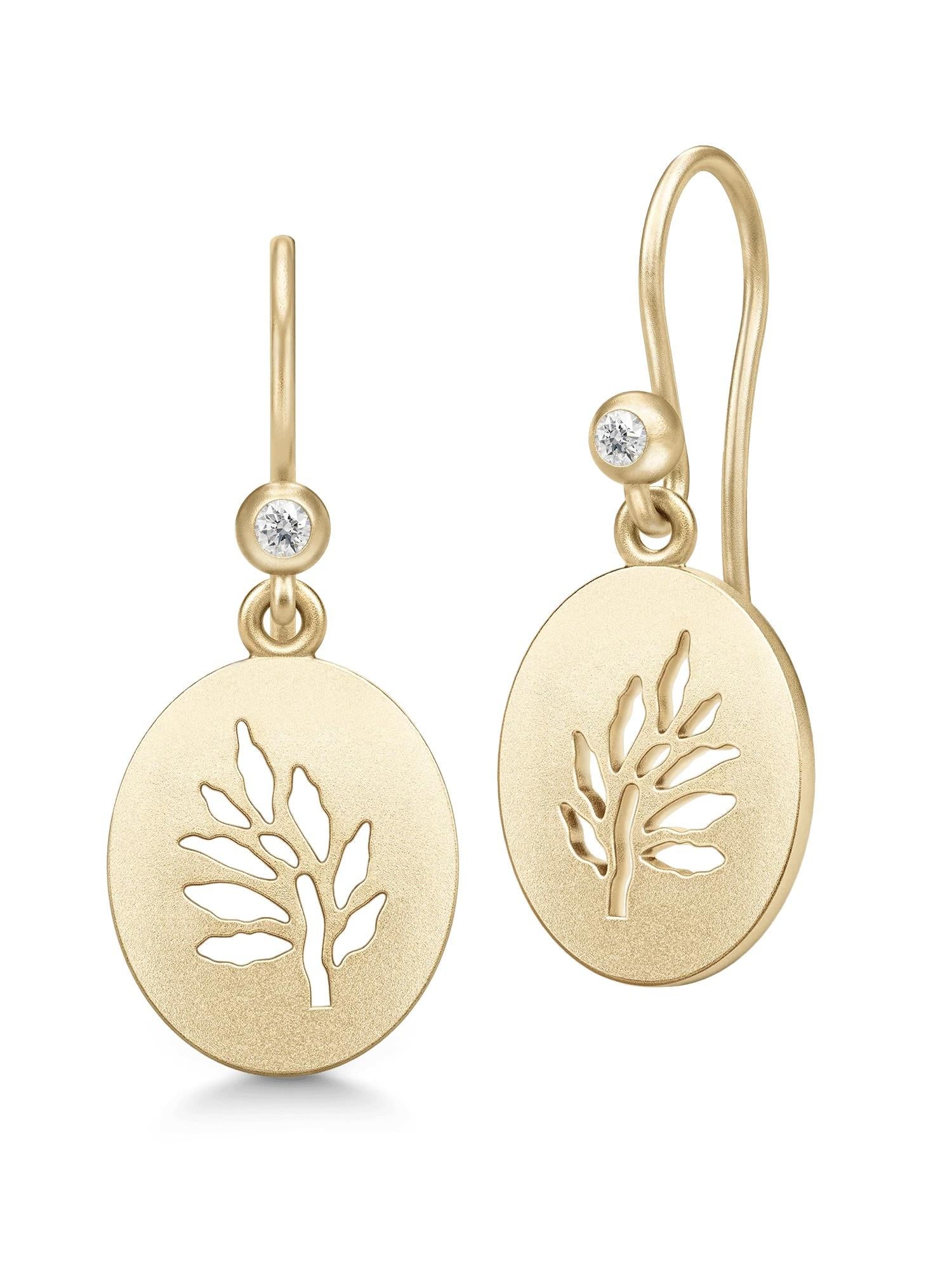 Julie Sandlau Tree of Life Signet Earrings
