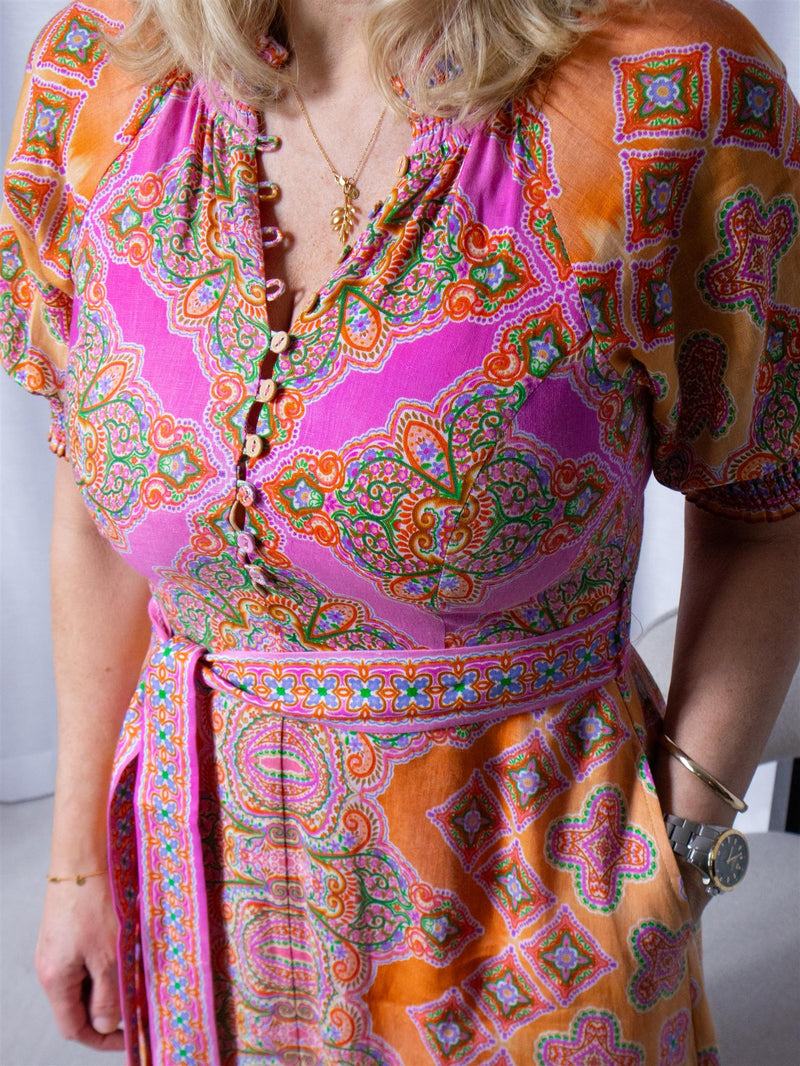 Hale Bob Naya Maxi Dress Pink