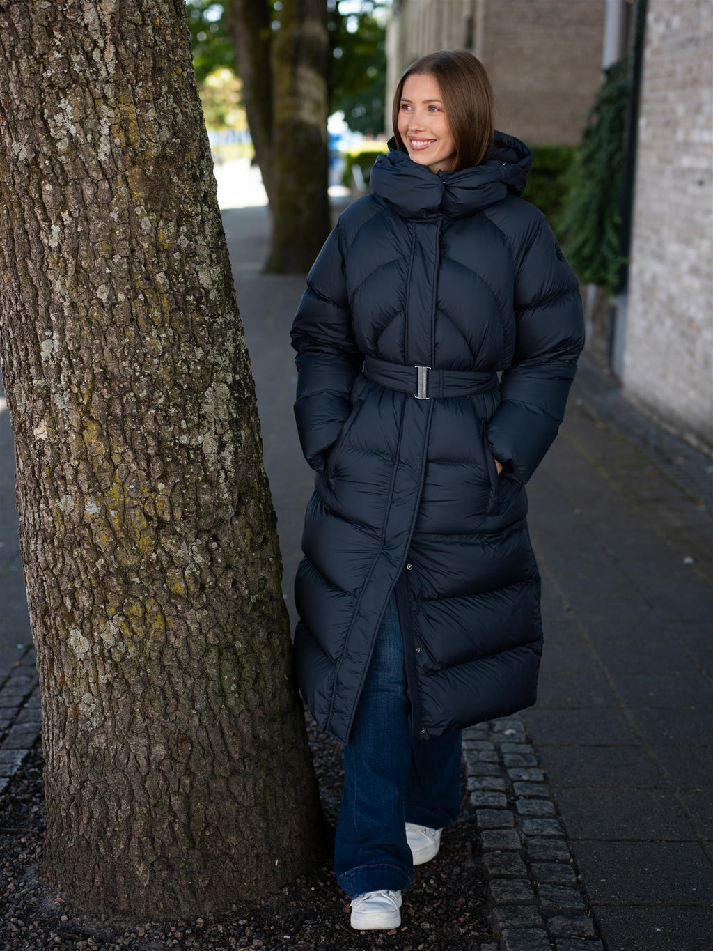 Colmar Long Quilted Jacket With Hood