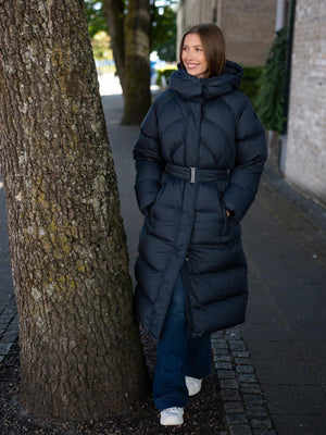 Colmar Long Quilted Jacket With Hood