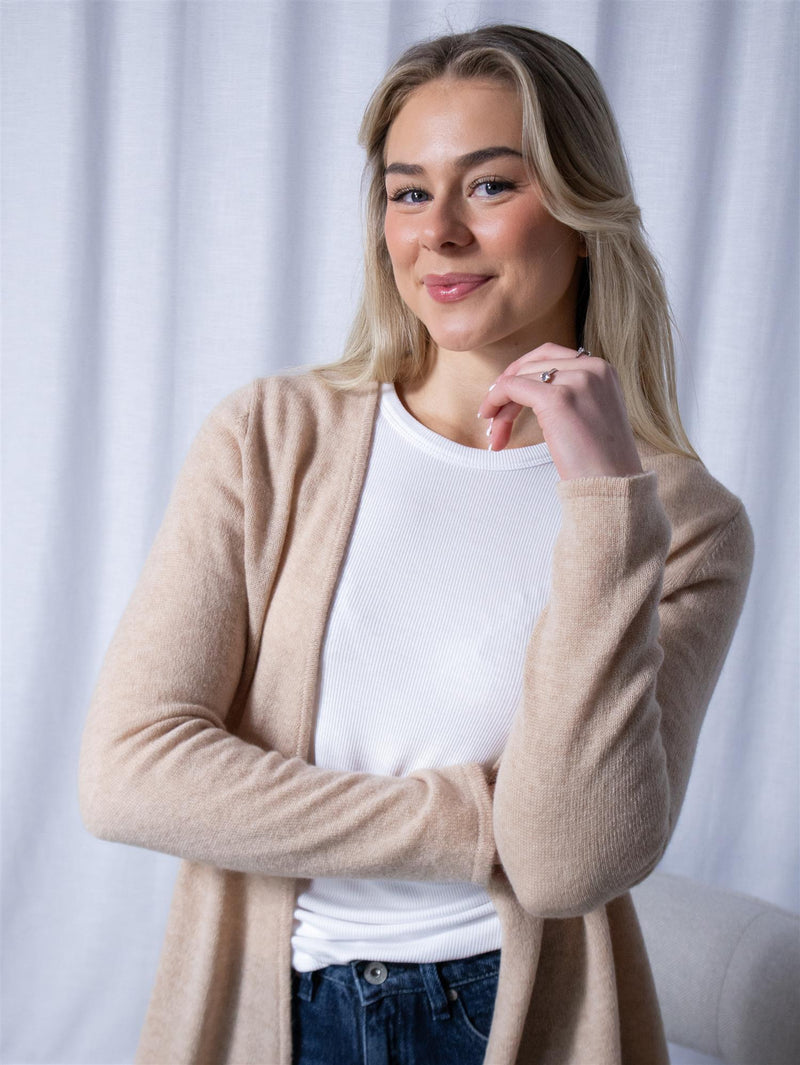 Dear Dharma Breeze Cardi Beige Melange