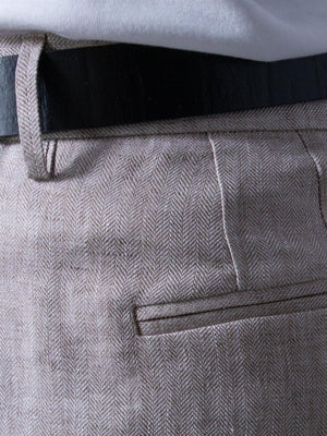 Sand Dori High Trousers Beige